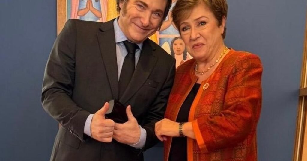 Milei está reunido con Kristalina Georgieva en la apuesta de acelerar un nuevo acuerdo con el FMI