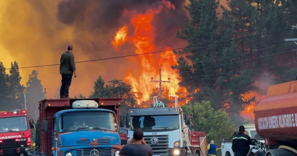 Incendios en El Bolsón: identificaron a los presuntos responsables de iniciar el fuego pero escaparon en camioneta