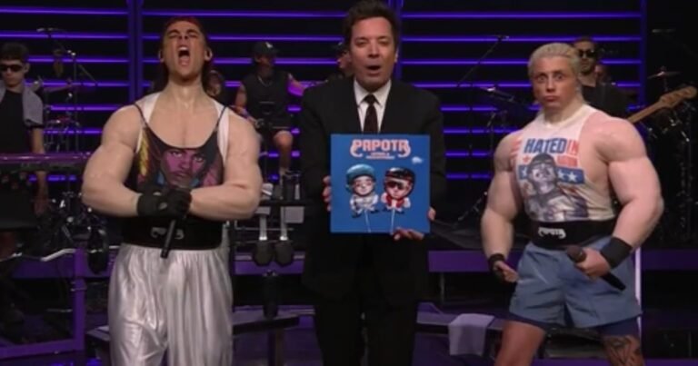 Catr7el y Paco Amoroso estuvieron con Jimmy Fallon antes de sus shows en Estados Unidos