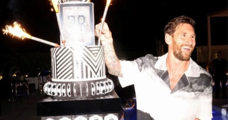 Messi mostró la intimidad de los festejos por sus 38 años: fotos en familia, torta gigante y muchas sonrisas