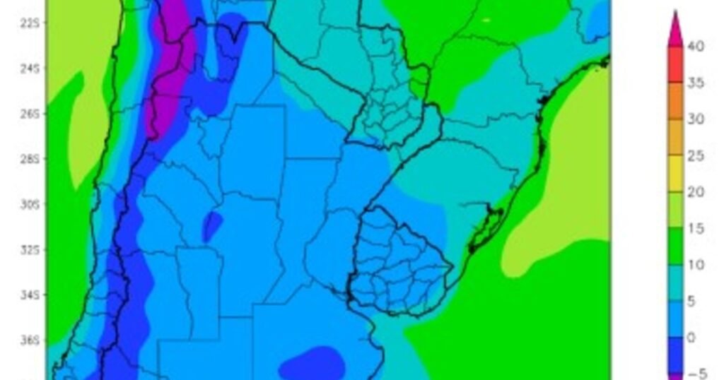 El frío se estabiliza y las lluvias seguirán siendo escasas en gran parte del área agrícola