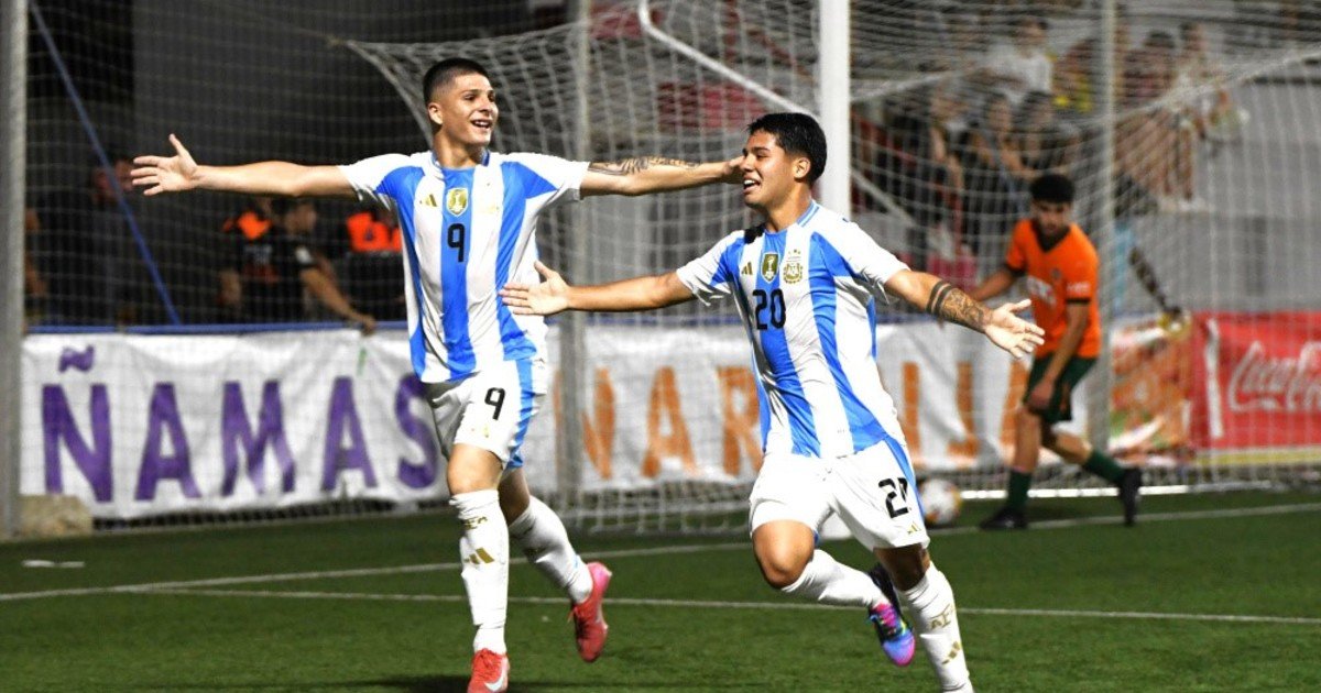 A puro golazo, la Selección Sub 20 remontó a Valencia y está en semifinales del torneo de L'Alcudia