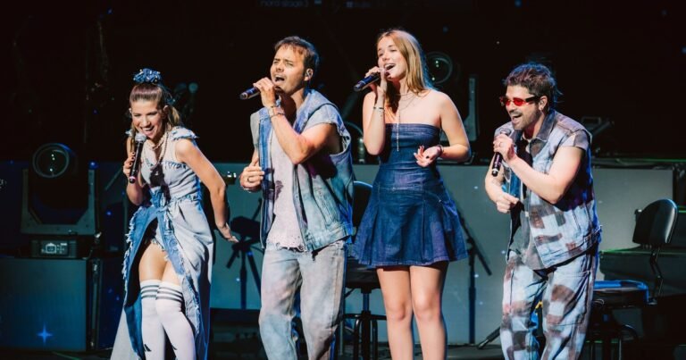 Taína, la hija de Valeria Mazza y Alejandro Gravier, brilló junto a Erreway en un show de España