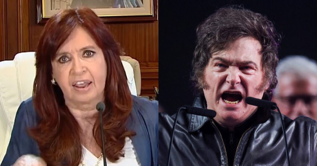 "Te van a meter en cana": Cristina Kirchner cruzó a Milei por los militantes K que tiraron caca contra la casa de Espert