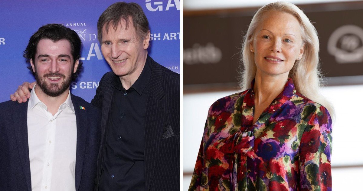 La insospechada visita de la familia  Neeson que aviva las sospechas de romance entre Liam y Pamela Anderson