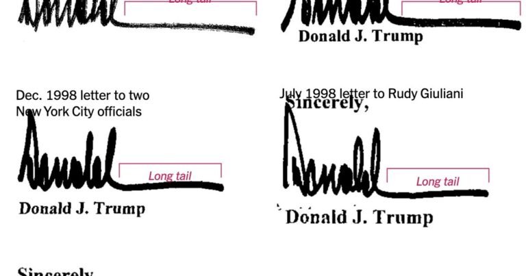 Saludo de cumpleaños a Epstein: Trump dice que no es su firma, pero sus cartas personales parecen similares