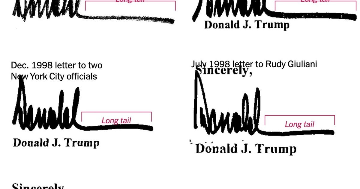 Saludo de cumpleaños a Epstein: Trump dice que no es su firma, pero sus cartas personales parecen similares