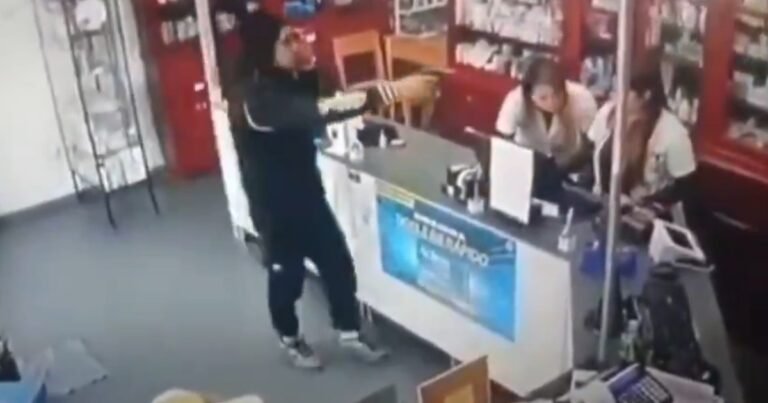 Video: entró a robar a una farmacia y murió tras un tiroteo con la Policía en La Plata
