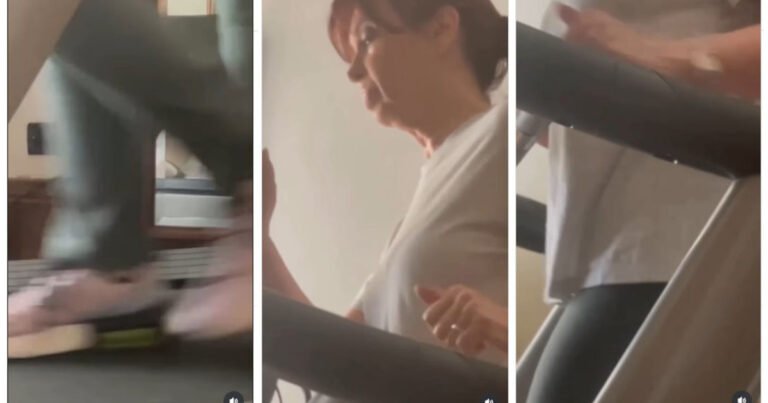 Máximo Kirchner filmó a Cristina presa sobre la cinta andadora y ella le habló como a Parrilli: "¿Qué no ves? Caminando"