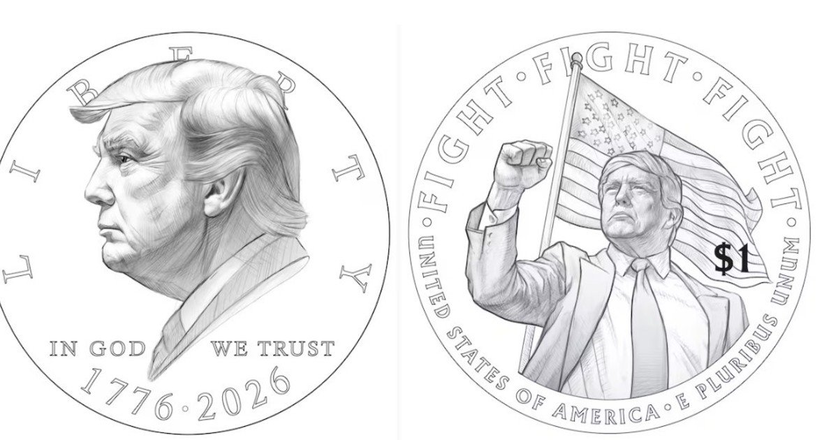 Donald Trump como los emperadores romanos: emitirían monedas de 1 dólar con su imagen
