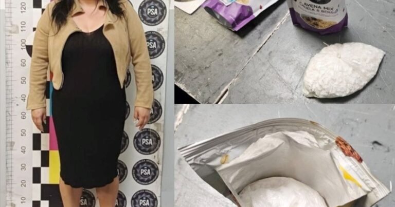 Llevaba 18 paquetes de avena en la valija, pero adentro tenían nueve kilos de cocaína