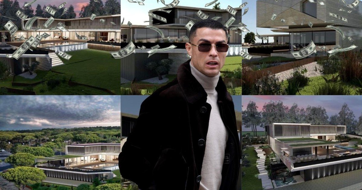 Cristiano Ronaldo tiene nueva mansión en Portugal: más de 30 millones de euros de inversión, grifería de oro y una pileta de cristal