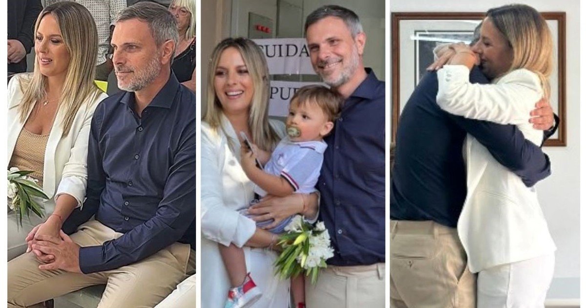 Soledad Larghi se casó por civil con Luciano Vitullo: todas las fotos