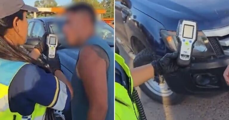 Un subcomisario de la Policía Federal dio positivo de alcoholemia mientras manejaba un móvil oficial con su familia: "Vengo de un asado"