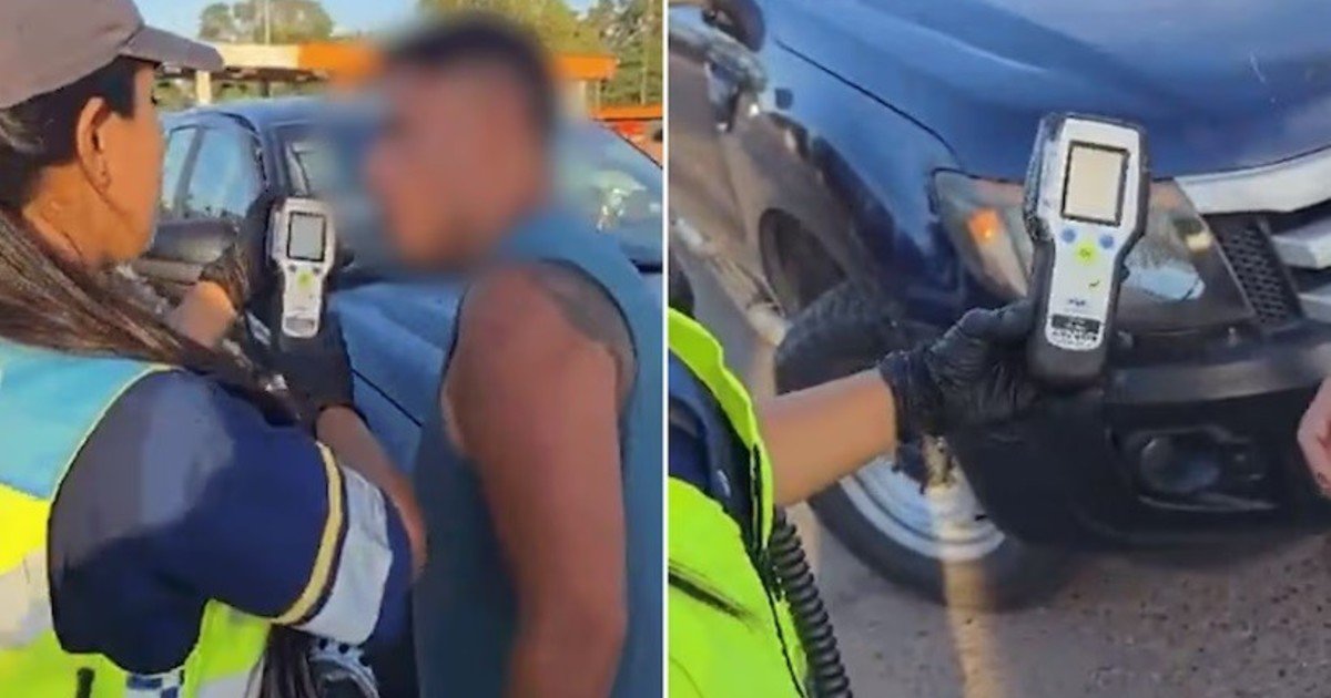 Un subcomisario de la Policía Federal dio positivo de alcoholemia mientras manejaba un móvil oficial con su familia: "Vengo de un asado"