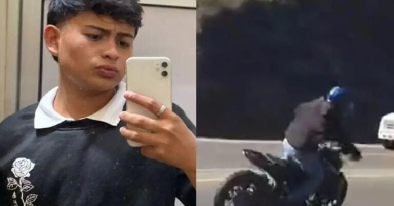 Un motociclista grabó el mortal choque frontal de su amigo contra un camión