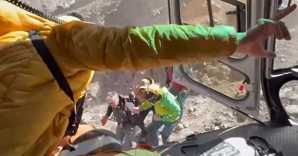 Emergencia en el Aconcagua: un guía se descompensó y debió ser evacuado de urgencia con una maniobra extrema