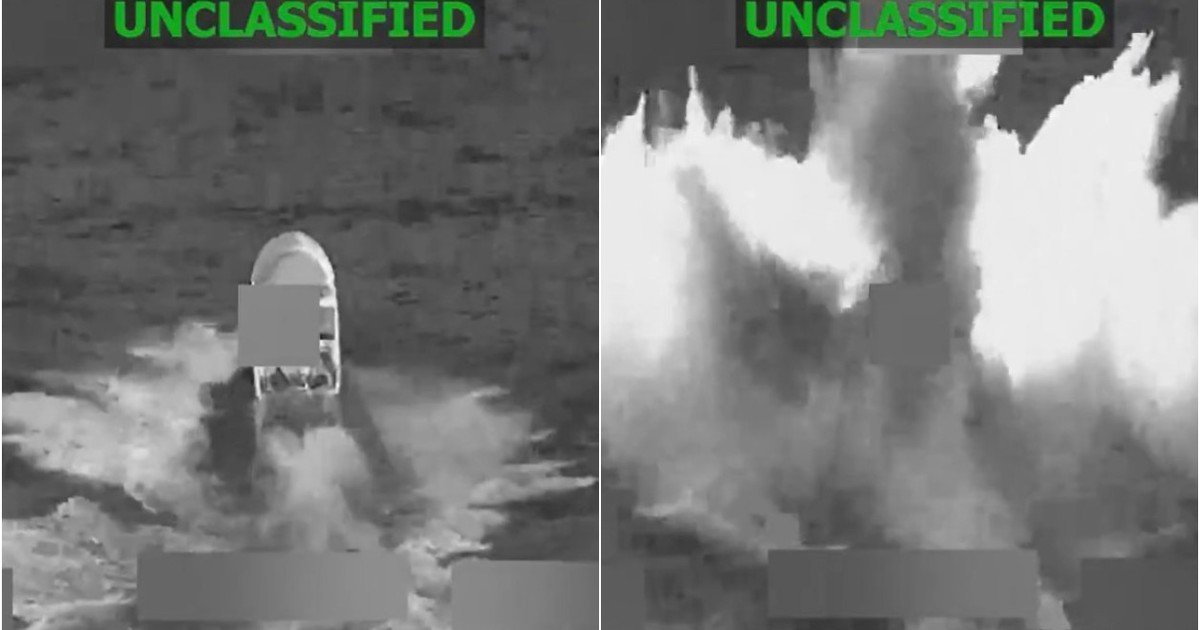 Así atacó Estados Unidos a otra narcolancha en el Pacífico: murieron dos personas