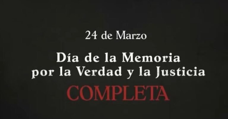 El Gobierno publicó un video por los 50 años del golpe militar: habla del "Día de la Memoria por la Verdad y la Justicia Completa"