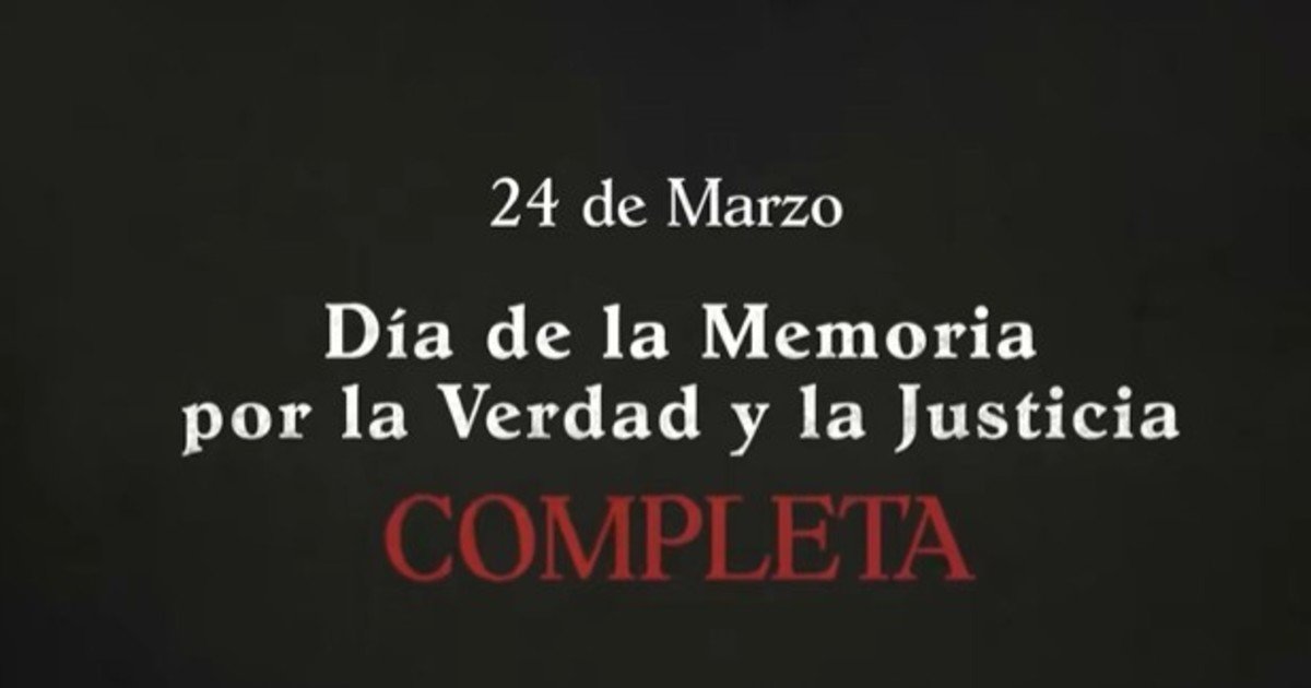 El Gobierno publicó un video por los 50 años del golpe militar: habla del "Día de la Memoria por la Verdad y la Justicia Completa"