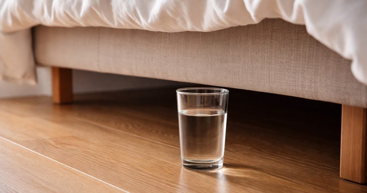 Ritual del vaso de agua bajo la cama: cómo se hace, para qué sirve y por qué cada vez más personas lo usan