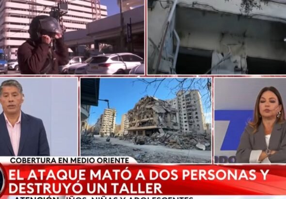 El incómodo momento que vivió Nelson Castro mientras cubría la guerra en Medio Oriente: un hombre se cruzó en cámara para impedirle una salida en vivo