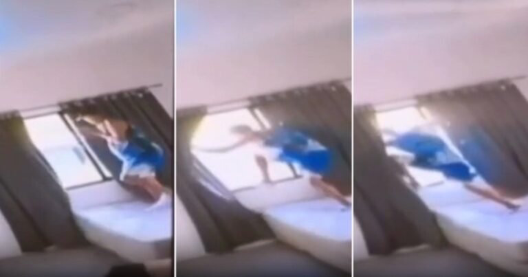 Así le disparaba a la Policía el ladrón que saltó por la ventana y murió en la pool party