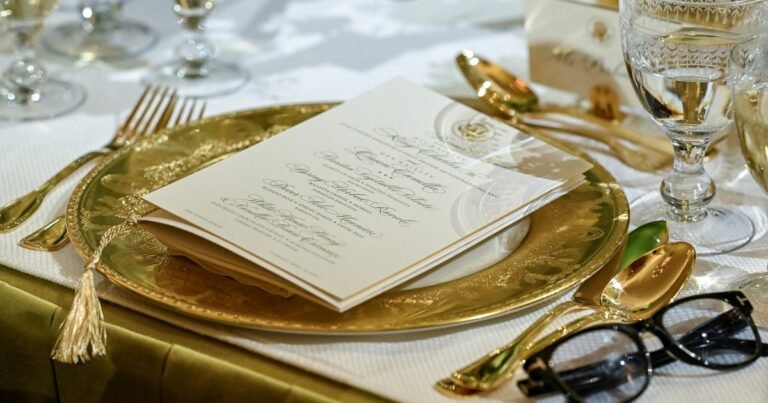 De lenguado a la meunière hasta miel de la Casa Blanca: mirá el menú de la cena de Estado real británica