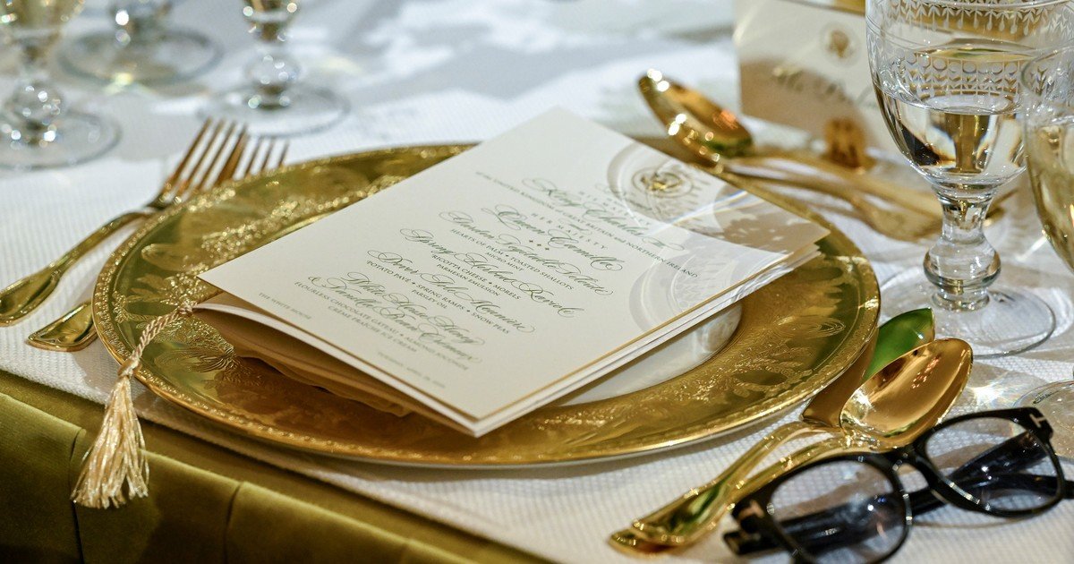 De lenguado a la meunière hasta miel de la Casa Blanca: mirá el menú de la cena de Estado real británica