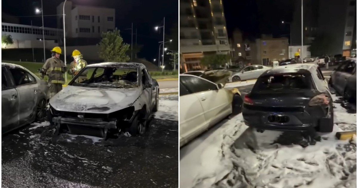 Incendiaron vehículos de alta gama frente a la Legislatura de Neuquén: su dueño apunta a una expareja y su familia