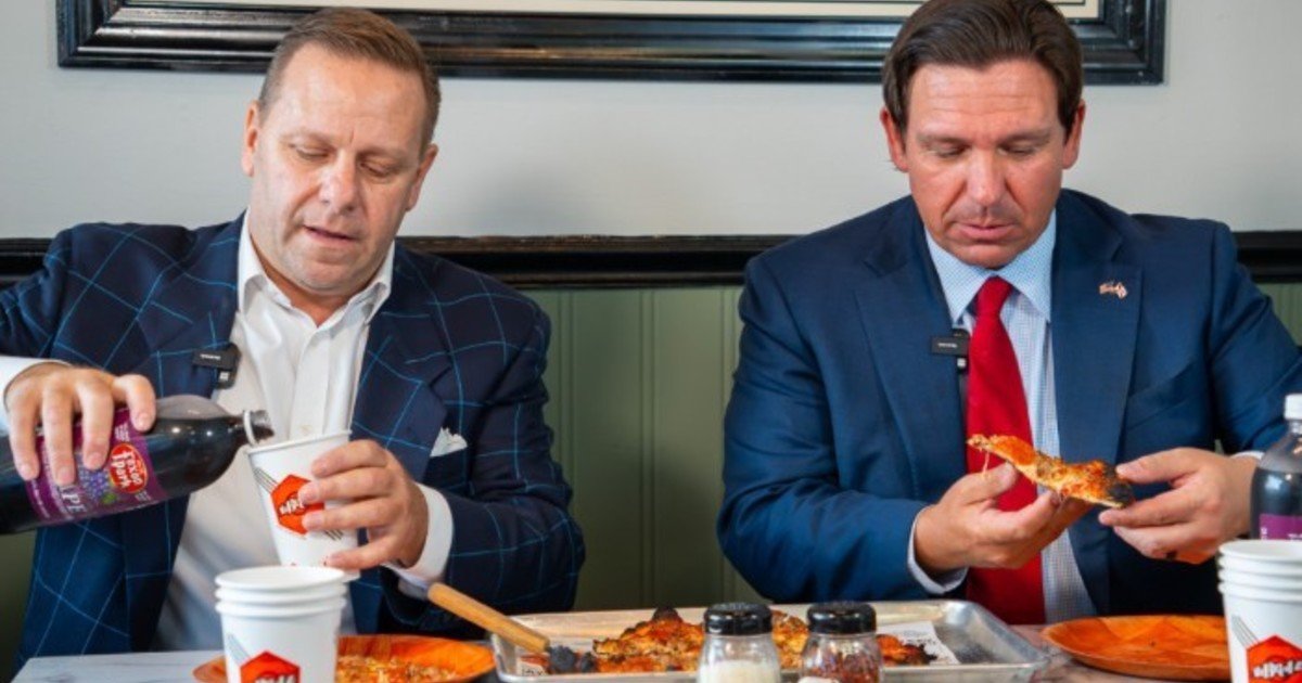 ¿Cuánto cuesta la pizza viral que Ron DeSantis fue a probar a West Palm Beach?