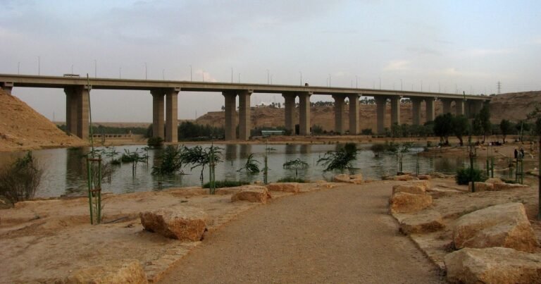 Transforman las aguas residuales en un corredor verde en constante expansión, en medio del desierto