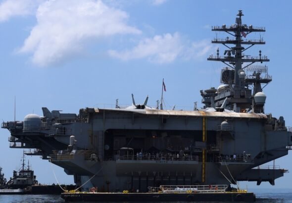 Propulsión nuclear y soporta 100 mil toneladas: así es el portaviones USS Nimitz, el más antiguo de la Armada de EE.UU. que está en el Caribe