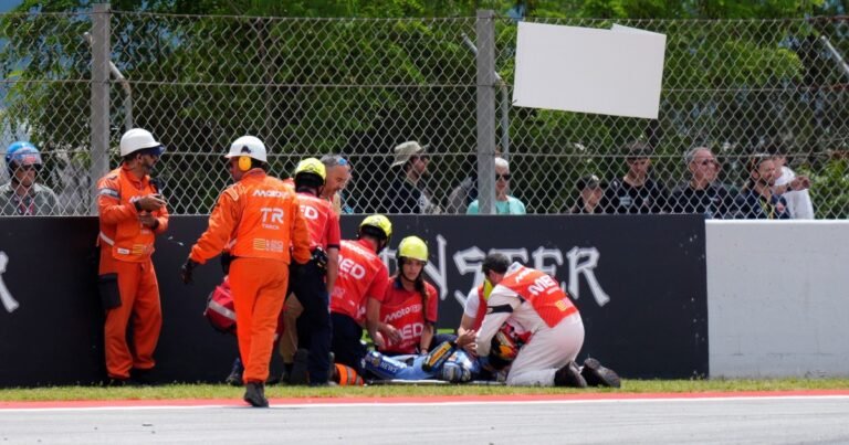 Alex Márquez asustó a todos en el MotoGP: cómo está tras el brutal accidente que paralizó el GP de Cataluña