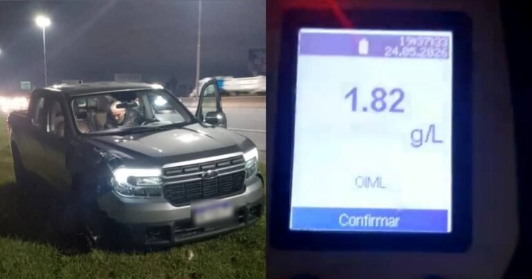 Quiso huir de un control y atropelló a un policía en la autopista Buenos Aires-La Plata: tenía 1,82 de alcohol
