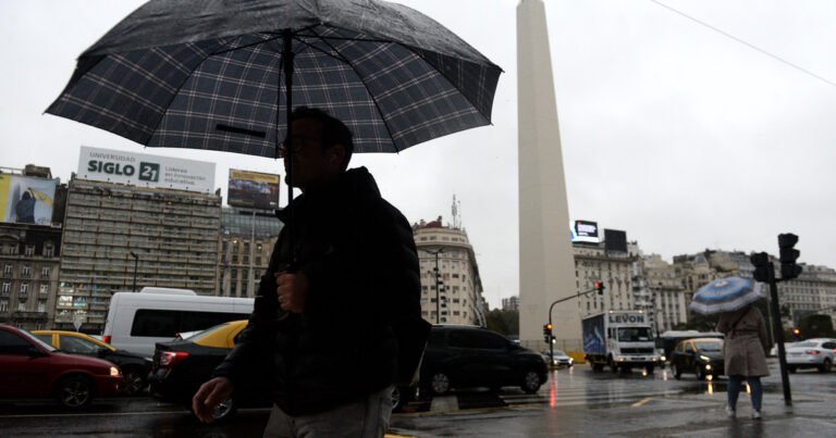 Fin de semana con clima para quedarse en casa: vuelven las lluvias al AMBA y bajan aún más las temperaturas