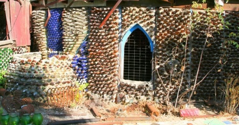 Sin dinero para construir su casa, una mujer de 60 años recogió botellas de la basura y levantó paredes con sus propias manos: transformó una necesidad simple en una obra reconocida