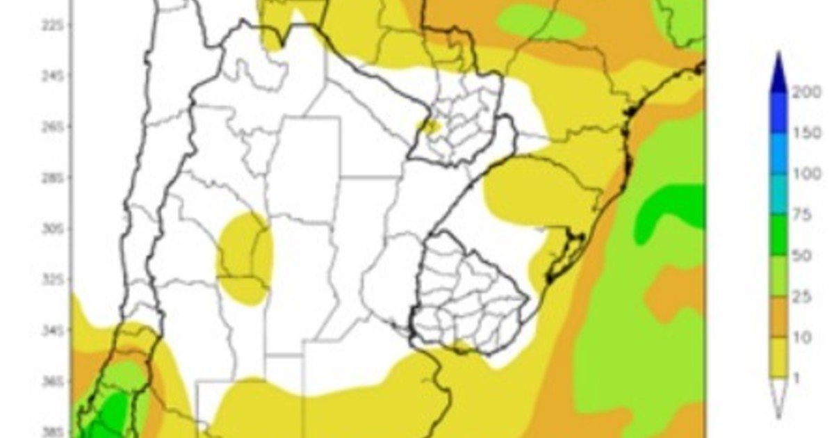 Ascenso de la temperatura, lluvias escasas y heladas: el panorama climático para la próxima semana
