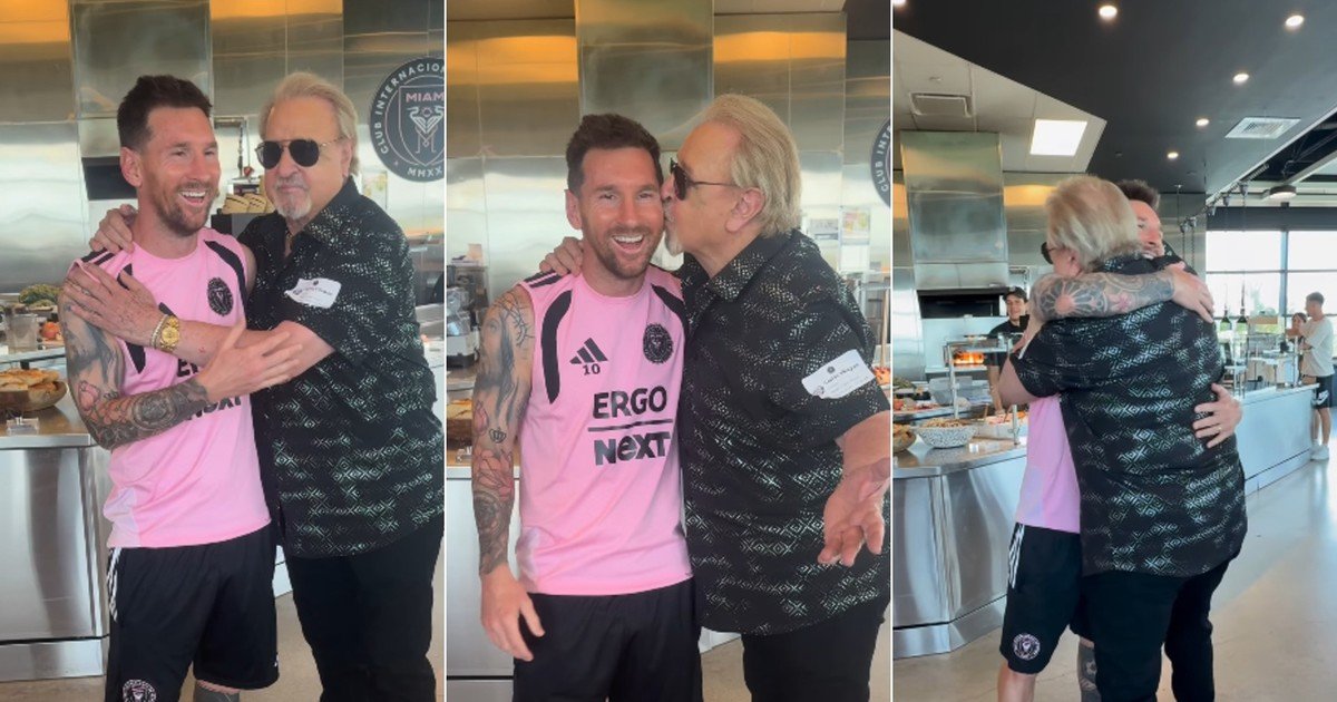 Beso y sentido abrazo en el encuentro de Lionel Messi con Kiko: "Admiración mutua de ambas partes"