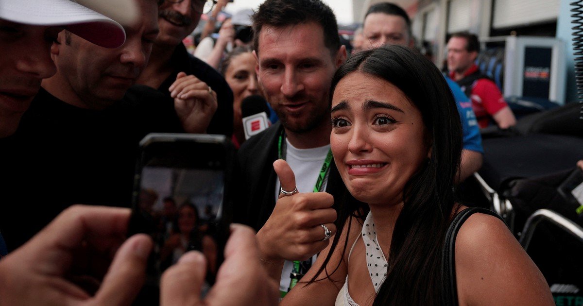 La novia de Franco Colapinto y su increíble reacción al cruzarse con Lionel Messi
