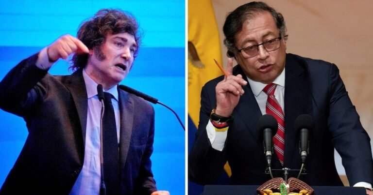 El Gobierno de Petro presentó una carta de protesta contra Milei por su apoyo a De la Espriella para el balotaje en Colombia