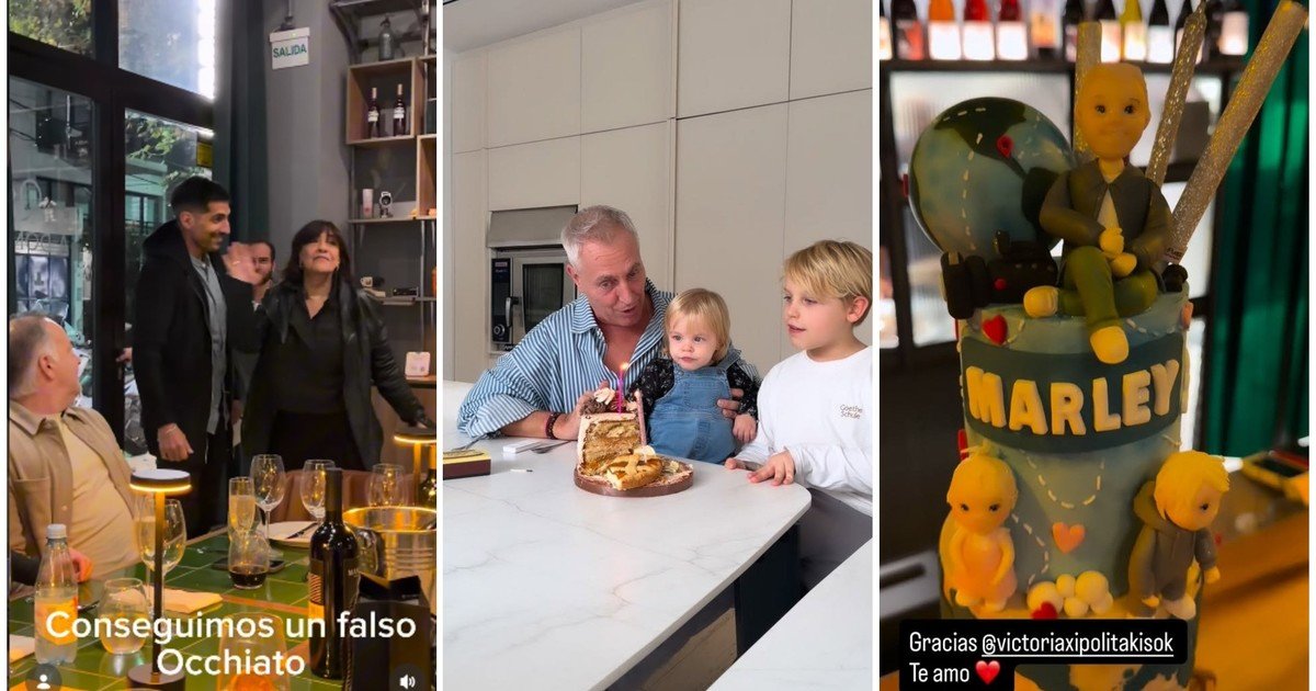 Los 56 años de Marley: desayuno en familia y una divertida cena con amigos y un "doble" de Nicolás Occhiato