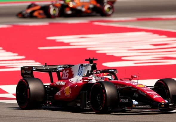 Así fue el golpe de Charles Leclerc con la Ferrari: chocó en la Q3, provocó una bandera roja y largará décimo en Barcelona