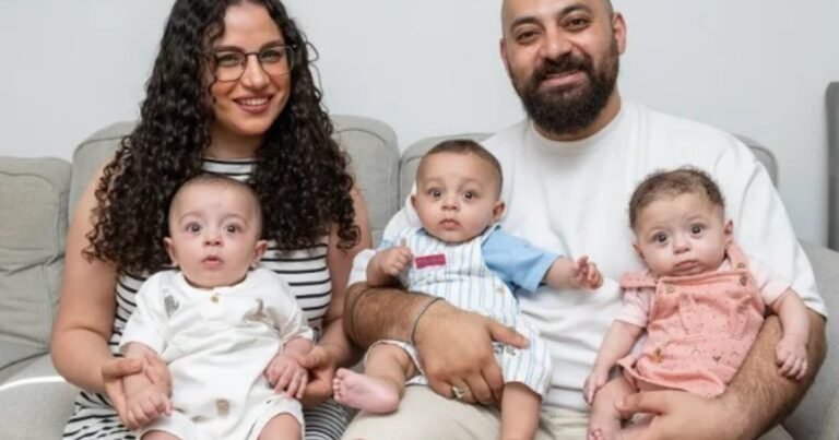 Les dijeron que no podrían tener hijos de forma natural, pero terminaron siendo padres de trillizos: "Todos nos aseguraron que prácticamente no había posibilidades"