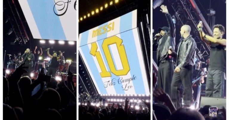 La K'onga frenó su show para cantarle el Feliz Cumpleaños a Lionel Messi: el video
