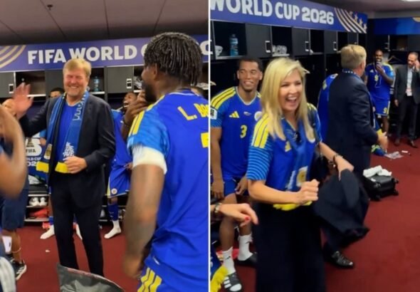 El baile de la reina Máxima en el vestuario de Curazao que es furor: celebró con el Rey y los futbolistas el empate histórico en el Mundial 2026