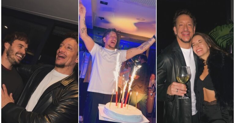 Nico Vázquez, de cumpleaños: festejo sorpresa, torta de River y fotos con Dai Fernández