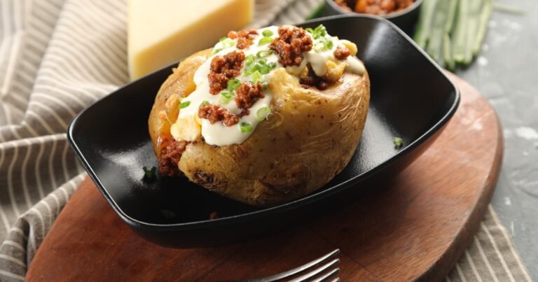 Papas rellenas con carne picada