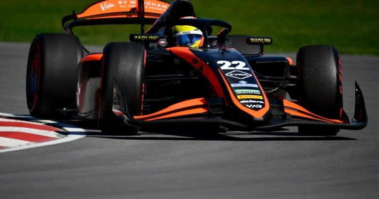 Fórmula 2: Nicolás Varrone rozó los puntos en Barcelona, pero se derrumbó sobre el final por el desgaste de los neumáticos