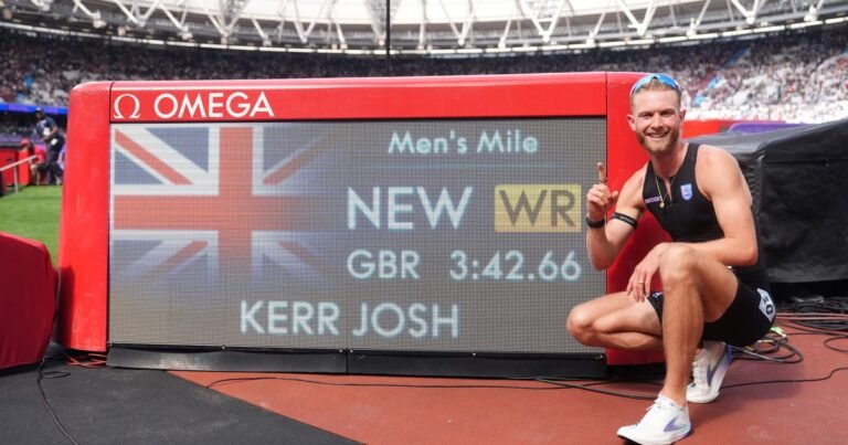 Josh Kerr hizo historia en la Diamond League de Londres: pulverizó un récord del atletismo que resistía desde hace 27 años